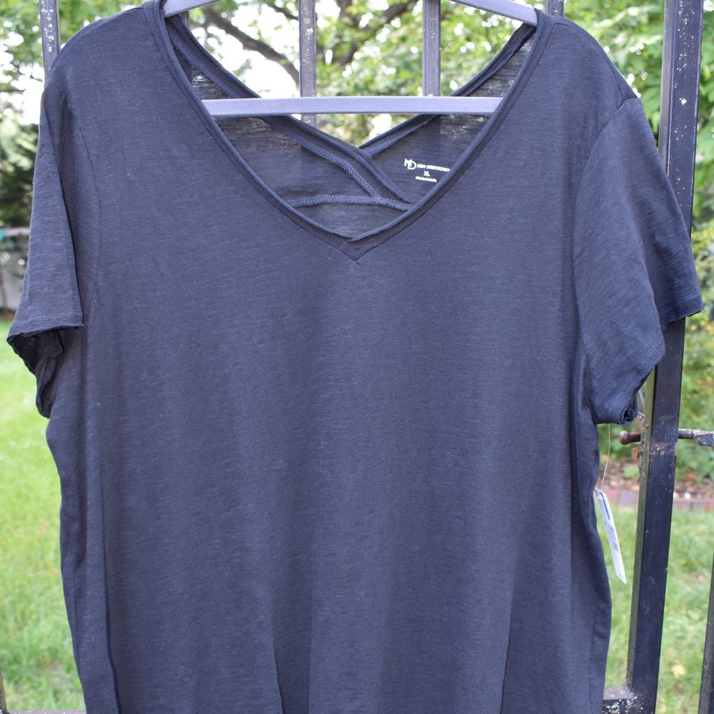 Black V-Neck Top